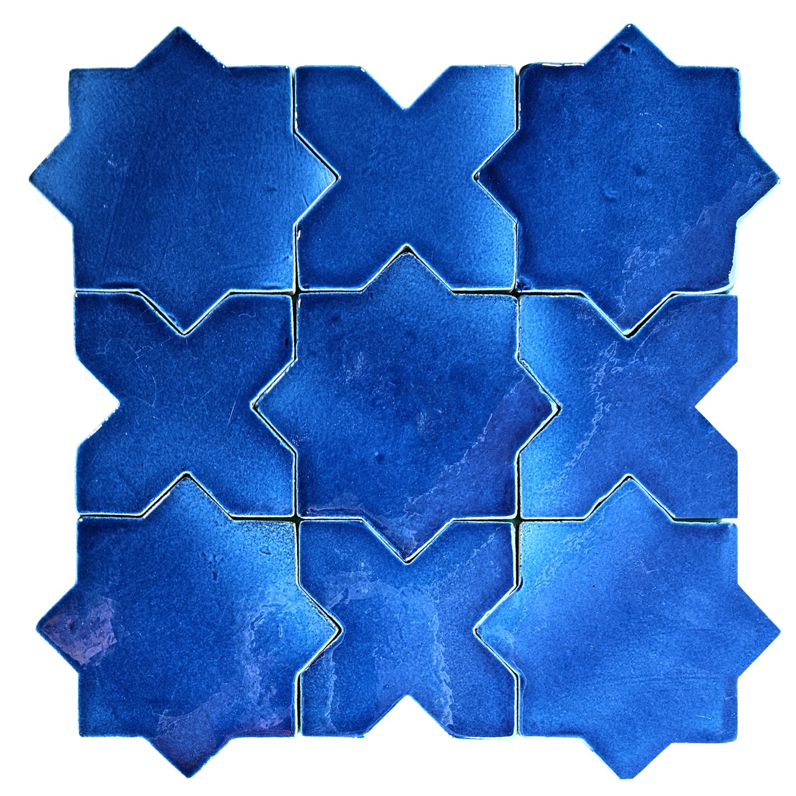 Moorish Star & Cross in Aegean Blue